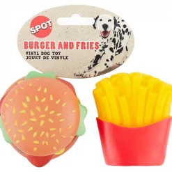Ethical Pet Vinyl Burger & Fries Squeaky Dog Chew Toy, 3-in, Color Varies -Ethical Pet Sales Shop 152178 PT2. SY630 V1545255449