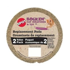 Ethical Pet Rockin' Cat Scratcher Toy Replacement Pads, 2-pack