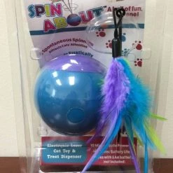 Ethical Pet Spin About Electronic Laser & Treat Dispenser Cat Toy, Color Varies -Ethical Pet Sales Shop 152184 PT2. SY630 V1537366662