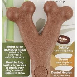 Ethical Pet Bam-bones Wishbone Bacon Tough Dog Chew Toy -Ethical Pet Sales Shop 152215 PT7. SY630 V1545255512