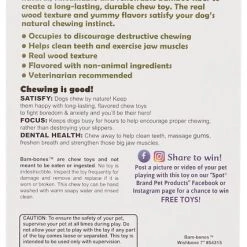 Ethical Pet Bam-bones Wishbone Bacon Tough Dog Chew Toy -Ethical Pet Sales Shop 152215 PT8. SY630 V1545255584