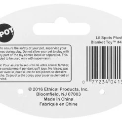 Ethical Pet Lil Spots Squeaky Plush Blanket Puppy Toy, Character Varies -Ethical Pet Sales Shop 154203 PT8. SY630 V1550271060