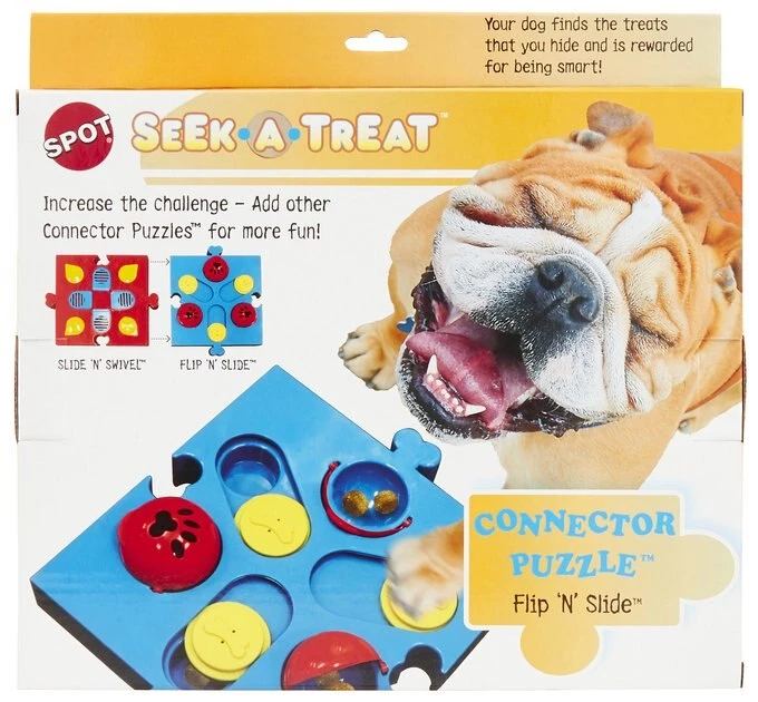Ethical Pet Seek-A-Treat Flip N Slide Puzzle Dog Toy 6 Ethical Pet Seek-A-Treat Flip N Slide Puzzle Dog Toy - Image 4