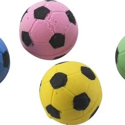 Ethical Pet Sponge Soccer Ball Cat Toy, 4-pack
