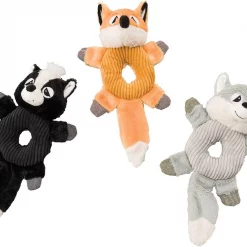 Ethical Pet Donut Crinklers Squeaky Plush Dog Toy, Character Varies