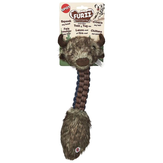 Ethical Pet Furzz Braided Squeaky Plush Dog Toy, Character Varies 4 Ethical Pet Furzz Braided Squeaky Plush Dog Toy, Character Varies - Image 2