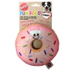 Ethical Pet Fun Food Donut Squeaky Plush Dog Toy