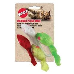 Ethical Pet Plush Mice Cat Toy with Catnip, 4-pack