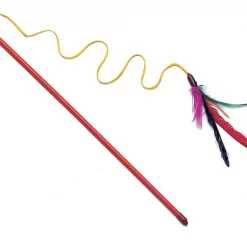 Ethical Pet Feather Dangler Wand Cat Toy with Catnip