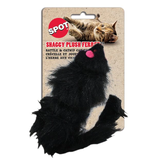 Ethical Pet 5-in Noisy Ferret Plush Cat Toy with Catnip 3 Ethical Pet 5-in Noisy Ferret Plush Cat Toy with Catnip