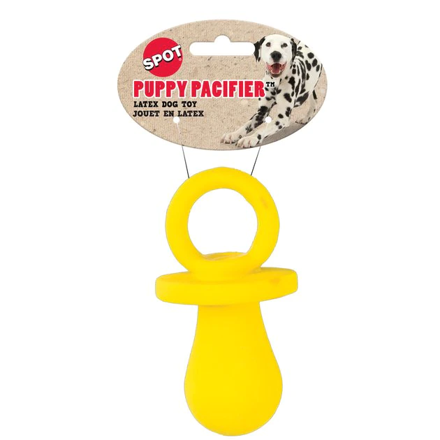 Ethical Pet Pacifier Squeaky Puppy Chew Toy, Color Varies 3 Ethical Pet Pacifier Squeaky Puppy Chew Toy, Color Varies