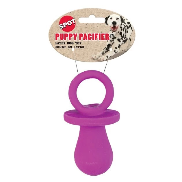 Ethical Pet Pacifier Squeaky Puppy Chew Toy, Color Varies 4 Ethical Pet Pacifier Squeaky Puppy Chew Toy, Color Varies - Image 2