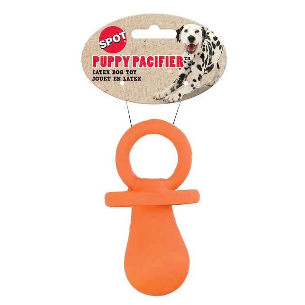 Ethical Pet Pacifier Squeaky Puppy Chew Toy, Color Varies 5 Ethical Pet Pacifier Squeaky Puppy Chew Toy, Color Varies - Image 3