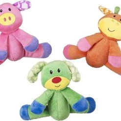 Ethical Pet Lil Spots Floppy Squeaky Plush Puppy Toy, Color Varies