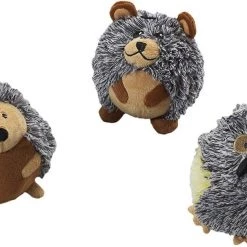 Ethical Pet Butterballs Forest Squeaky Plush Dog Toy, Color Varies