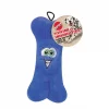 Ethical Pet Bones & Emboidered Face Stuffing-Free Squeaky Plush Dog Toy, Color Varies