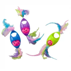 Ethical Pet Tie Dye Jingle Roller Cat Toy, Color Varies