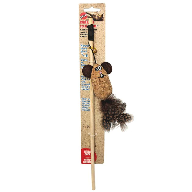 Ethical Pet Corkies Teaser Wand & Nip Cat Toy, Color Varies 4 Ethical Pet Corkies Teaser Wand & Nip Cat Toy, Color Varies - Image 2