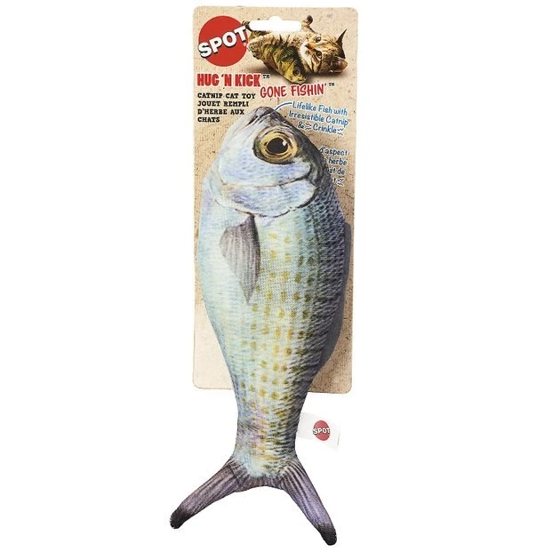 Ethical Pet Hug'N Kick Gone Fishin' Cat Toy, Color Varies 4 Ethical Pet Hug'N Kick Gone Fishin' Cat Toy, Color Varies - Image 2