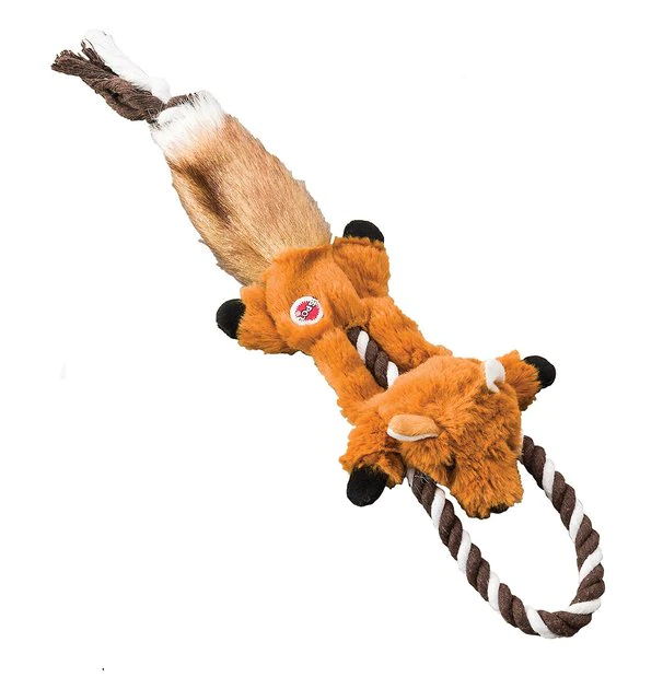Ethical Pet Mini Skinneeez Tugs Fox Stuffing-Free Squeaky Plush Dog Toy, Color Varies 3 Ethical Pet Mini Skinneeez Tugs Fox Stuffing-Free Squeaky Plush Dog Toy, Color Varies