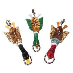 Ethical Pet Mini Skineeeez Tugs Ducks Stuffing-Free Squeaky Plush Dog Toy, Color Varies