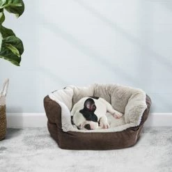 Ethical Pet Sleep Zone Reversible Cushion Cuddler Bolster Cat & Dog Bed