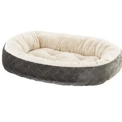 Ethical Pet Sleep Zone Quilted Oval Cuddler Bolster Dog Bed
