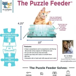 Ethical Pet Doc & Phoebe Puzzle Cat Feeder, Blue/White 12 Ethical Pet Doc & Phoebe Puzzle Cat Feeder, Blue/White -Ethical Pet Sales Shop 316060 PT4. SY630 V1631779348