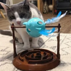 Ethical Pet Doc & Phoebe Twirly Bird Cat Feeder, Blue/Brown 17 Ethical Pet Doc & Phoebe Twirly Bird Cat Feeder, Blue/Brown -Ethical Pet Sales Shop 316064 PT7. SY630 V1631768992