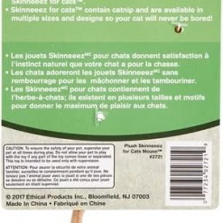 Ethical Pet Skinneeez Mouse Cat Toy with Catnip, Color Varies -Ethical Pet Sales Shop 71314 PT3. SY630 V1525718874