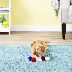 Ethical Pet Wool Pom Poms Cat Toy with Catnip -Ethical Pet Sales Shop 71326 PT3. SY630 V1545172385