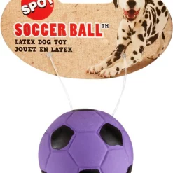 Ethical Pet Latex Soccer Ball Squeaky Dog Chew Toy, Color Varies