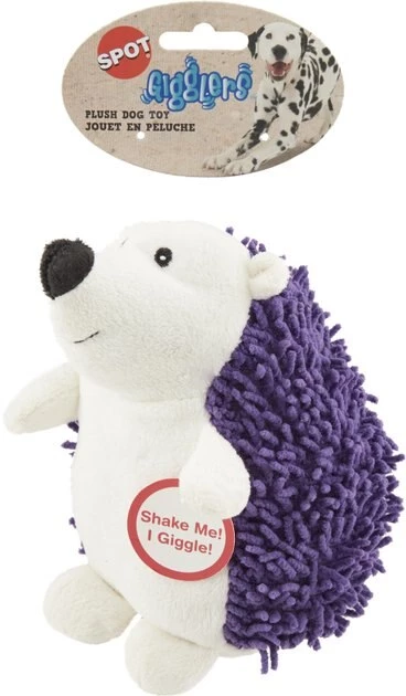 Ethical Pet Gigglers Hedgehog Plush Dog Toy, Color Varies 7 Ethical Pet Gigglers Hedgehog Plush Dog Toy, Color Varies - Image 5