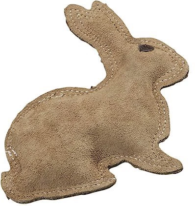 Ethical Pet Dura-Fused Leather Rabbit Dog Toy 3 Ethical Pet Dura-Fused Leather Rabbit Dog Toy