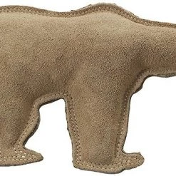 Ethical Pet Dura-Fused Leather Bear Dog Toy