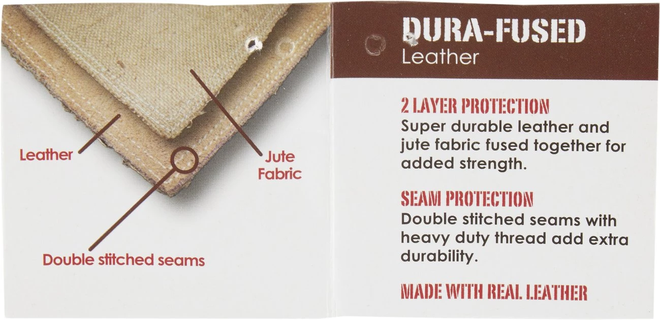 Ethical Pet Dura-Fused Leather Bear Dog Toy 5 Ethical Pet Dura-Fused Leather Bear Dog Toy - Image 3