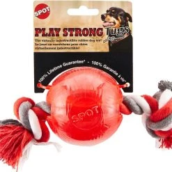 Ethical Pet Play Strong Ball & Rope Tough Dog Chew Toy